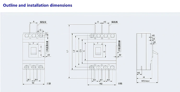 AC Overload and Short Molded Case Circuit Breaker